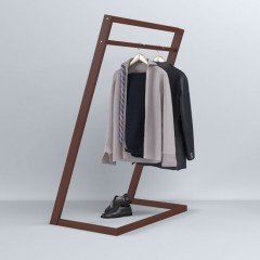 Berrado Dekoratif Ceviz Eskitme Askılık Masif Portmanto