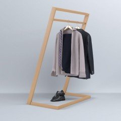 Berrado Dekoratif Ceviz Eskitme Askılık Masif Portmanto